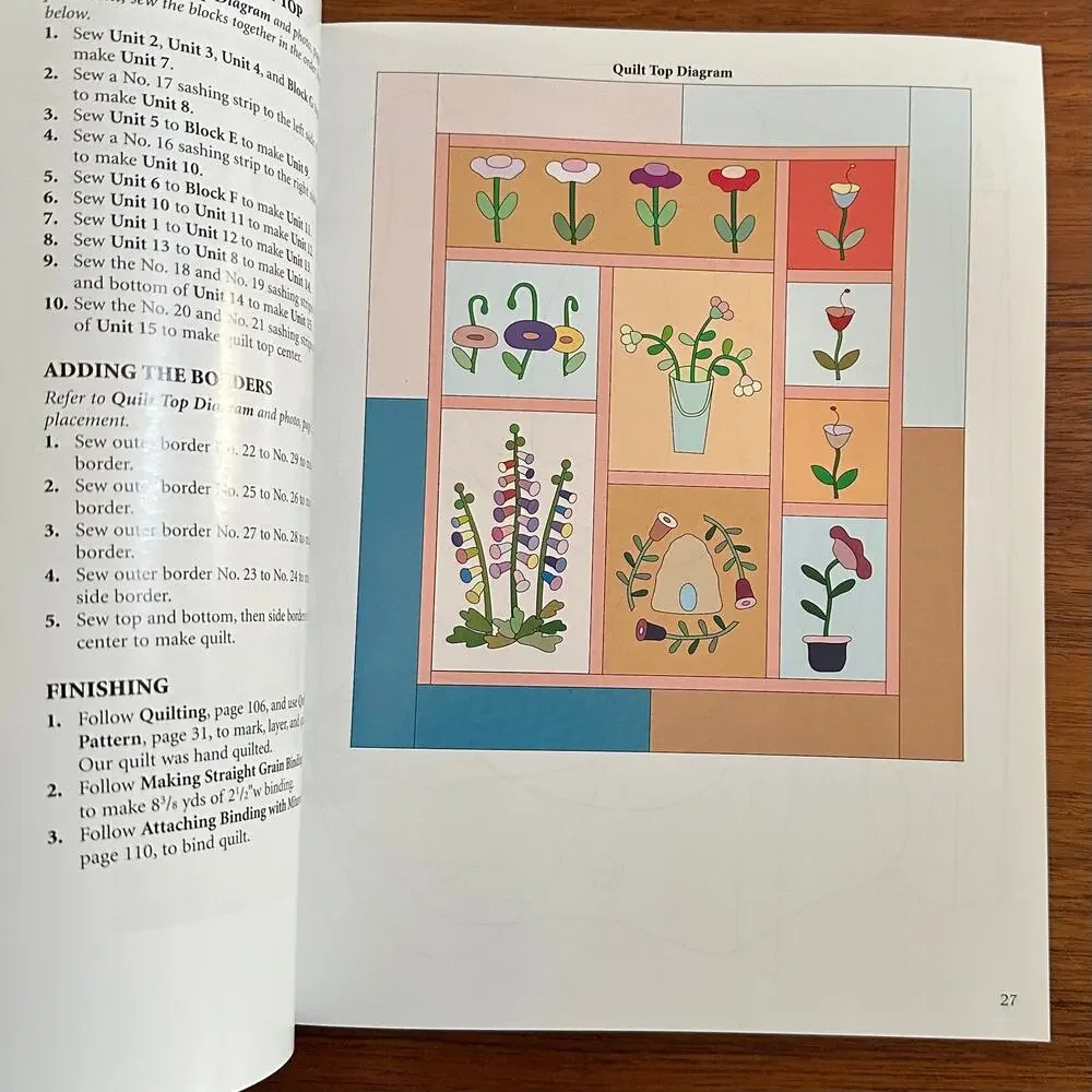 Floral Quilts From Grandma's Cupboard Pattern Book
